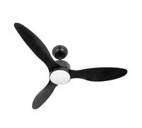 Iluminashop 351207 Ventilador de Techo LED con Mando a Distancia Verano e Invierno 24W Negro