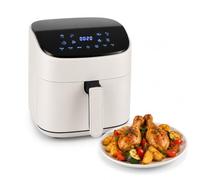 Iluminashop - Air Fryer Line White Touch 6,5L, Freidora de Aire sin Aceite, 1600W, 8 Menús Digitales, Pantalla Táctil,Función Grill, Temporizador regulable, Temperatura 80-200°C, Fácil y Saludable