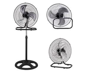 Iluminashop Ventilador de Pie 3 En 1 70W Negro