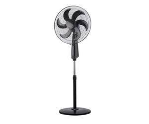 Iluminashop Ventilador de Pie con Mando 85W Negro