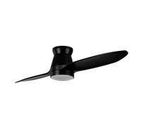 Abrila - ventilador dc nordic - color negro con dos aspas de madera -