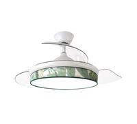 Iluminashop Ventilador de Techo con Luz LED y Mando 72W Blanco Motor DC