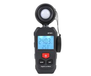 Iluminómetro Digital Pantalla LCD 200000Lx Rango automático Unidad LU FC Almacenamiento de Datos Luxómetro Fotómetro