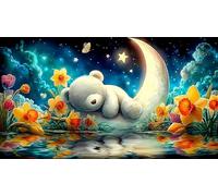 Ilusión de Lago y montaña Puzzles Imposible,desafío for Adults Entretenimiento Creativo 1000 Piezas Obra de Arte de Juego de para Adultos, Regalos a Partir de 14 Años 38x26cm/1000pcs