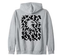 Ilusión óptica de águila Oculta Sudadera con Capucha