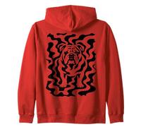Ilusión óptica de Bulldog Oculto Sudadera con Capucha
