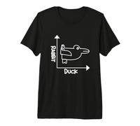 Ilusión óptica de Conejo de Pato | Equipo Divertido de Doble Significado Camiseta Premium