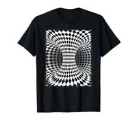 Ilusión óptica Dentro de Vortex Torus Wormhole Checkered Camiseta