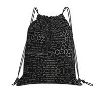 Ilustración 3D De Química Científica Abstracta Mujer Hombre Bolsa De Gimnasio Plegable Mochila De Cuerdas Ligera Mochila Con Cordón Para Senderismo Acampada Playa