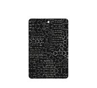 Ilustración abstracta de ciencia química, impresión 3D, 10 unidades, tarjetas ambientadoras para coche, hojas colgantes perfumadas para baño, con cuerda