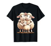 Ilustración Animal Familia de Ovejas Camiseta