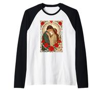 Ilustración Art Nouveau romántica Siempre Nosotros Camiseta Manga Raglan