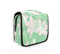 Ilustración Azalea verde salvia melocotón kits para hombres con gancho para colgar bolsas de medicina esenciales verticales independientes