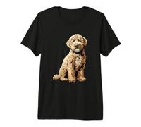 Ilustración blanquecina del Perro Lagotto Romagnolo Camiseta Premium