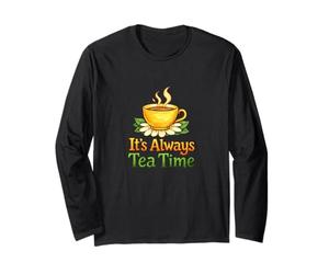 Ilustración botánica acogedora es Siempre la Hora del té Manga Larga