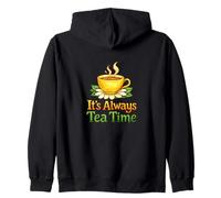Ilustración botánica acogedora es Siempre la Hora del té Sudadera con Capucha