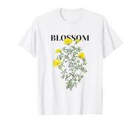 Ilustración botánica de flores amarillas Camiseta