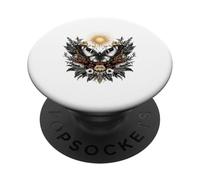 Ilustración botánica de Sol Mariposa mística PopSockets PopGrip Adhesivo