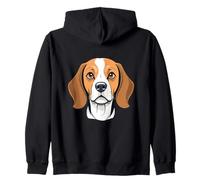 Ilustración Cabeza De Beagle Estilo Cartoon Sudadera con Capucha