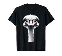 Ilustración de Avestruz con Gafas Camiseta