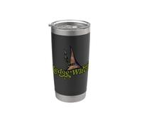 Ilustración de bruja de seto terroso Vaso térmico de acero inoxidable de doble pared