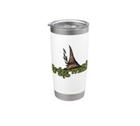 Ilustración de bruja de seto terroso Vaso térmico de acero inoxidable de doble pared