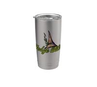 Ilustración de bruja de seto terroso Vaso térmico de acero inoxidable de doble pared