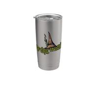Ilustración de bruja de seto terroso Vaso térmico de acero inoxidable de doble pared