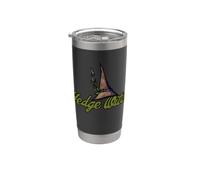 Ilustración de bruja de seto terroso Vaso térmico de acero inoxidable de doble pared