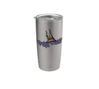 Ilustración de bruja de seto terroso Vaso térmico de acero inoxidable de doble pared