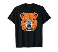 Ilustración de Cara de Bulldog gruñón, diseño de Amante de los Perros Duros Camiseta