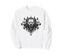 Ilustración de Cerberus Hellhound Dark Fantasy Underworld Beast Sudadera