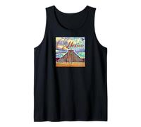 Ilustración de Chichén Itzá - México Travel Art Design Camiseta sin Mangas