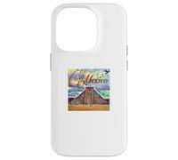 Ilustración de Chichén Itzá - México Travel Art Design Carcasa para iPhone 14 Pro