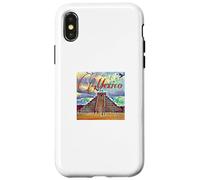 Ilustración de Chichén Itzá - México Travel Art Design Carcasa para iPhone X/XS