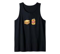 Ilustración de Comida de atún derretido y Cerveza de Jengibre Camiseta sin Mangas