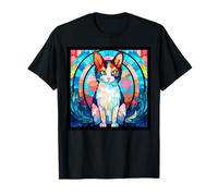 Ilustración de Cristal japonés Bobtail Gato Mamá Papá Camiseta