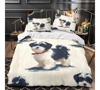 Ilustración de especies de tiburones Funda de Edredón Juego de 3 Piezas Suave Impresión 3D Cierre de incluye Fundas de Almohada Biología marina clásica Funda Edredon for niña Super king（260x220cm）