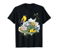 Ilustración de estilo vintage jilguero americano Camiseta