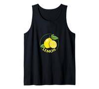 Ilustración de Fruta de Verano de rodajas de limón Fresco Camiseta sin Mangas