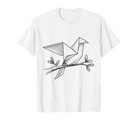 Ilustración de garabatos de Aves grulla de Origami - Paper Art & Hope Camiseta