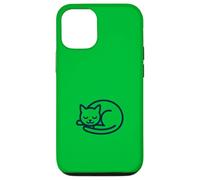 Ilustración de gato durmiendo sereno Carcasa para iPhone 12/12 Pro