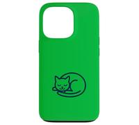 Ilustración de gato durmiendo sereno Carcasa para iPhone 13 Pro