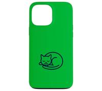 Ilustración de gato durmiendo sereno Carcasa para iPhone 13 Pro Max
