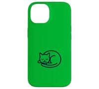 Ilustración de gato durmiendo sereno Carcasa para iPhone 14