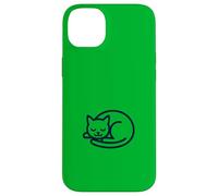 Ilustración de gato durmiendo sereno Carcasa para iPhone 14 Plus