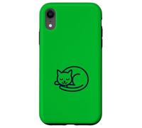Ilustración de gato durmiendo sereno Carcasa para iPhone XR
