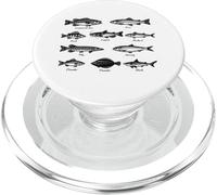 Ilustración de guía de Campo de Peces Vintage Pesca Amante PopSockets PopGrip para MagSafe