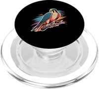 Ilustración de halcón Vibrante para entusiastas de la Naturaleza PopSockets PopGrip para MagSafe