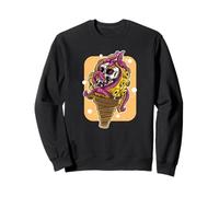 Ilustración de Helado de Calavera de fantasía Oscura Sudadera